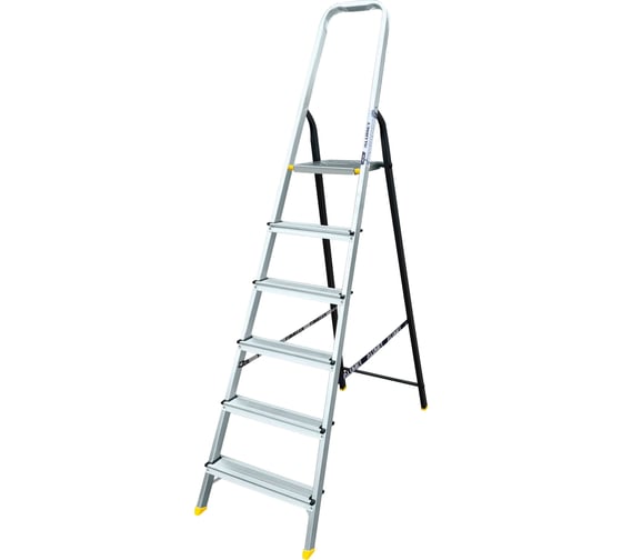 Изображение товара Комбинированная усиленная стремянка Алюмет 6 ступеней Серия АМS7806