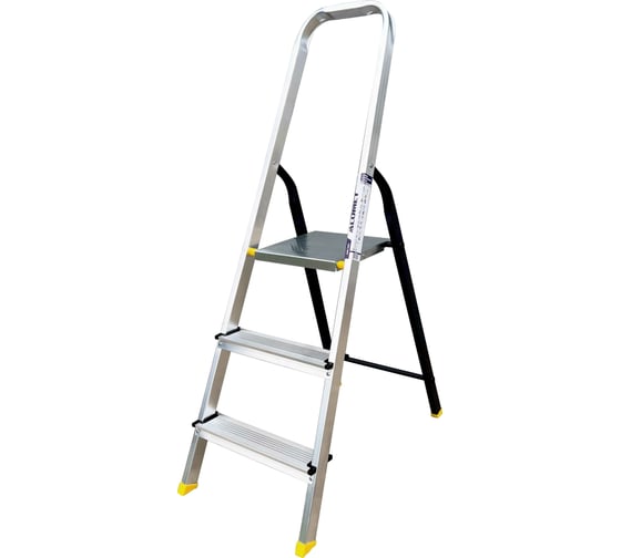 Изображение товара Комбинированная усиленная стремянка Алюмет 3 ступени Серия  АМS7803