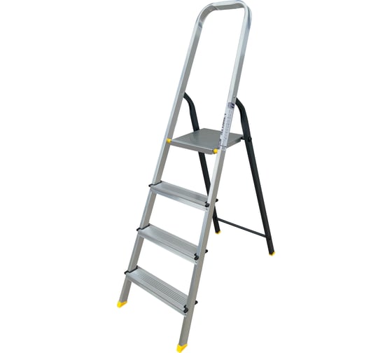 Изображение товара Комбинированная усиленная стремянка Алюмет 4 ступени Серия АМS7804