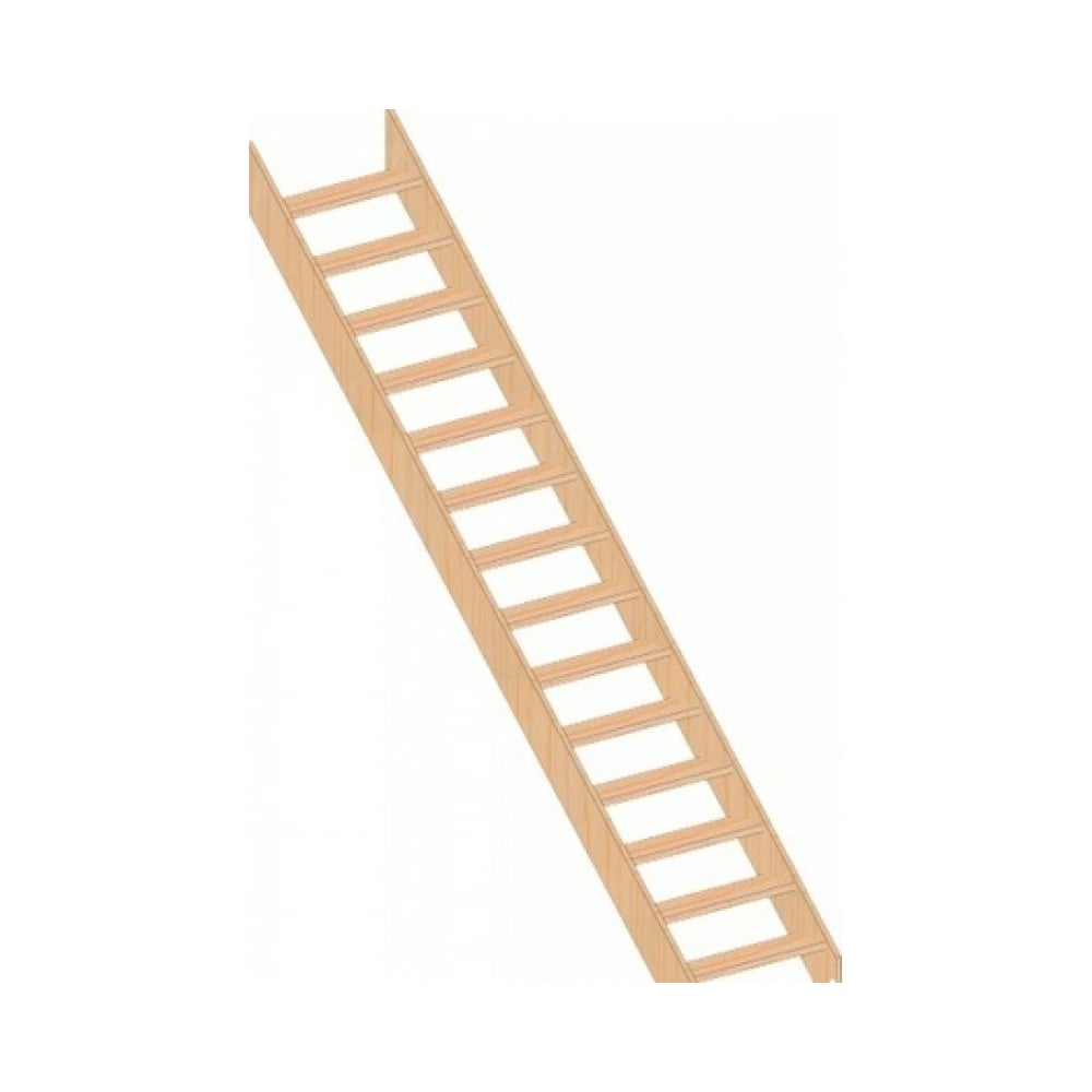 Прямая деревянная лестница ТДВ лавка деревянная из сосны для бани для дачи 120 х 50 х 33 см нагрузка до 120 кг садовая