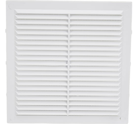 Изображение товара Решетка неразъемная наклонные жалюзи с москитной сеткой 190х190 мм Эвент Э1919Н