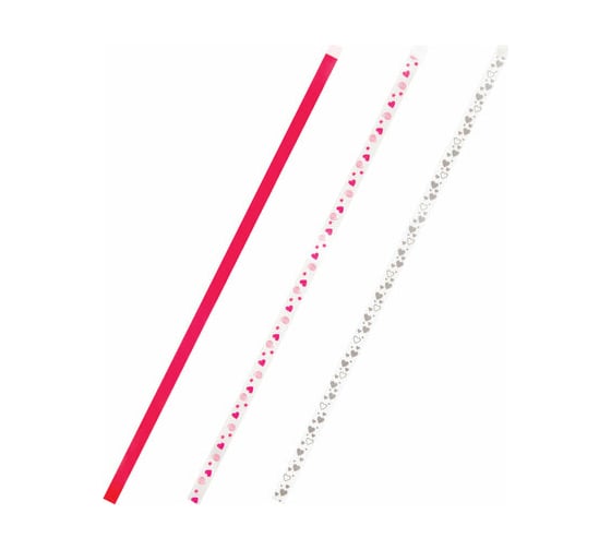 Изображение товара Фактурные закладки-ляссе для книг ПИФАГОР LOVE А4 длина 38 см, клейкий край, 3 ленты 112968