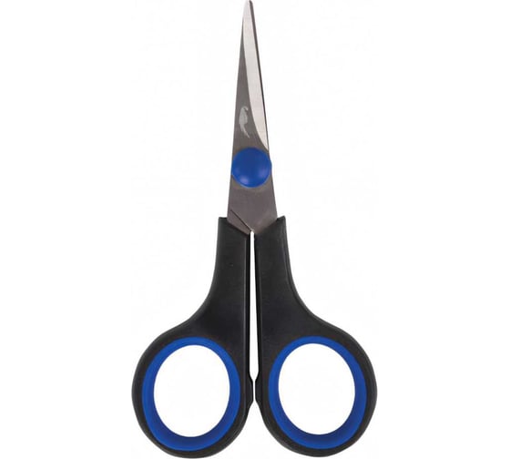 Изображение товара Ножницы для хобби и рукоделия ОСТРОВ СОКРОВИЩ 120 мм, 3-х сторонняя заточка, черно-синие 237104