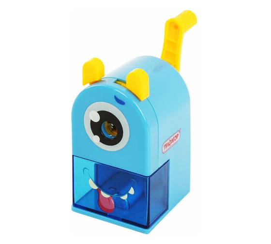 Изображение товара Механическая точилка ПИФАГОР Монстрик, корпус голубой 229715