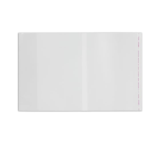 Изображение товара Полипропиленовые обложки для учебников старших классов ПИФАГОР комплект 5 шт, универсальные, клейкий край, 70 мкм, 230х380 мм 227411