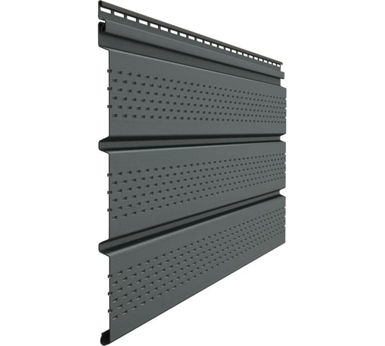Изображение товара Перфорированный софит Docke Premium графит PSTR-1086