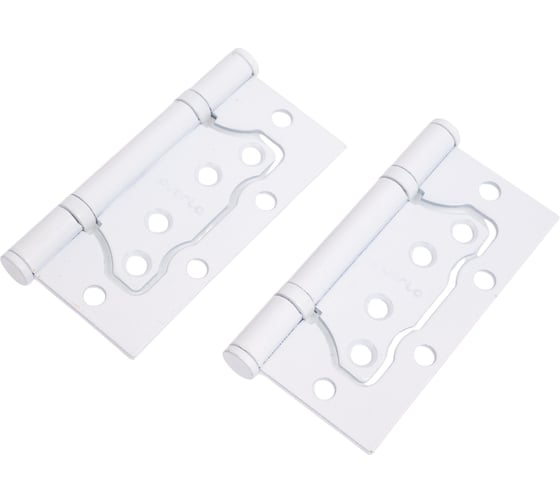 Изображение товара Стальная петля PUERTO плоский колпачок, супер белый, без врезки, 2 шт. IN100-2S FH SW безВР