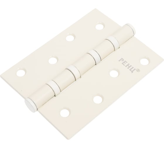 Изображение товара Стальная петля Ренц 100х75х2.5, 4 подшипника, без колпачков, белый, 2 шт. IN100-4BB FH W (2шт)