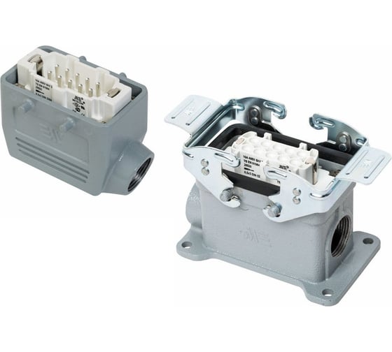 Изображение товара Прямоугольный промышленный разъем Mete Enerji комплект H10E-A2M-E2F 685605K