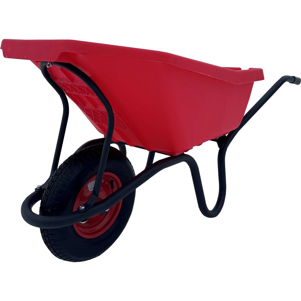 Изображение товара Строительная, одноколесная тачка Variant, с ЦВЕТНЫМ ПЛАСТИКОВЫМ корытом, колесо 4.80/4.00-8, 120 л. 11120ЗПК 12120ЗПК
