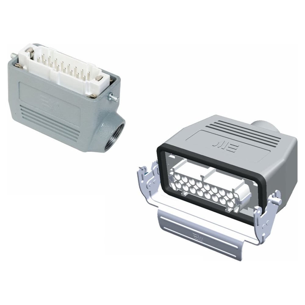 Изображение товара Промышленный прямоугольный разъем Mete Enerji H16E-AM-BZF 16 контактов алюминий