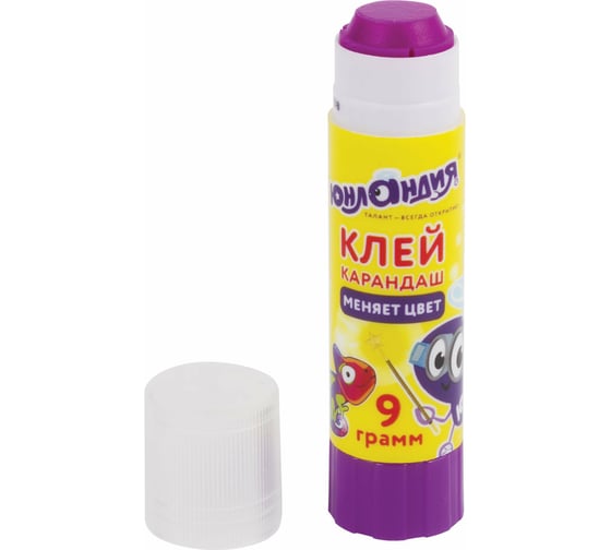 Изображение товара Клей-карандаш ЮНЛАНДИЯ ЮНЛАНДИК И ХАМЕЛЕОН 9 г, обесцвечивающийся после высыхания 227613