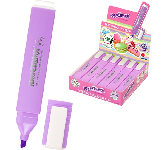 Изображение товара Текстовыделитель ЮНЛАНДИЯ COLORSTAR PASTEL, лавандовый, линия 1-4 мм 151714