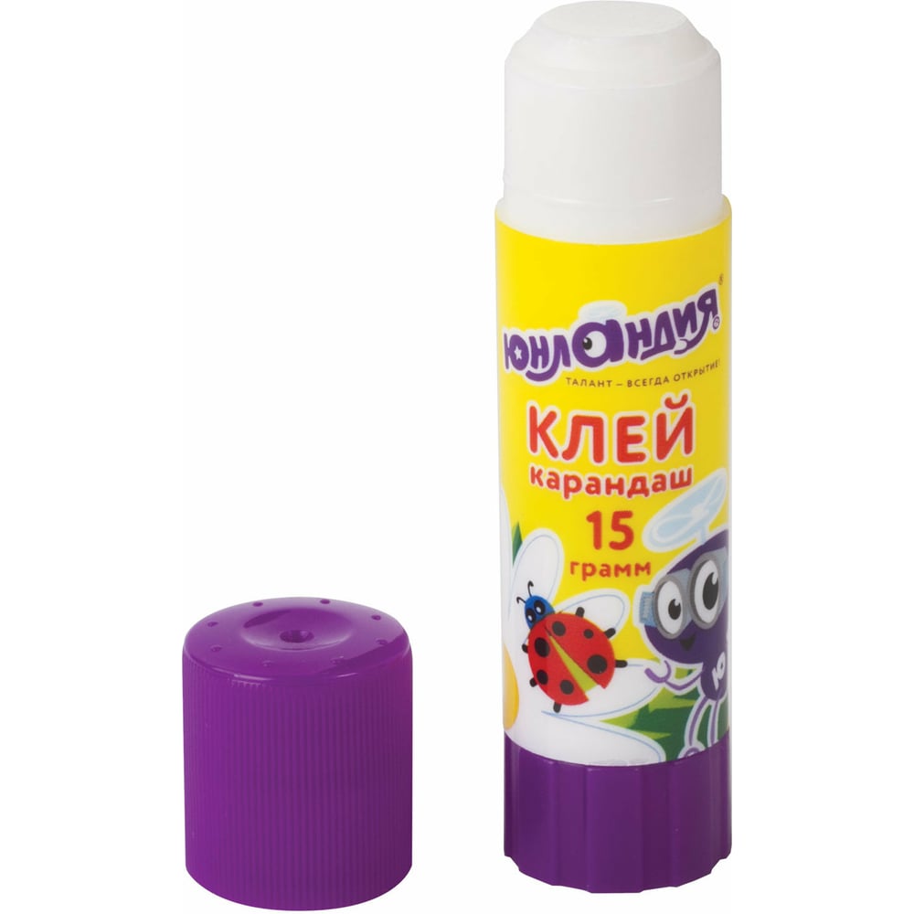 Изображение товара Клей-карандаш ЮНЛАНДИЯ ЮНЛАНДИК И БОЖЬЯ КОРОВКА 15 г улучшенный