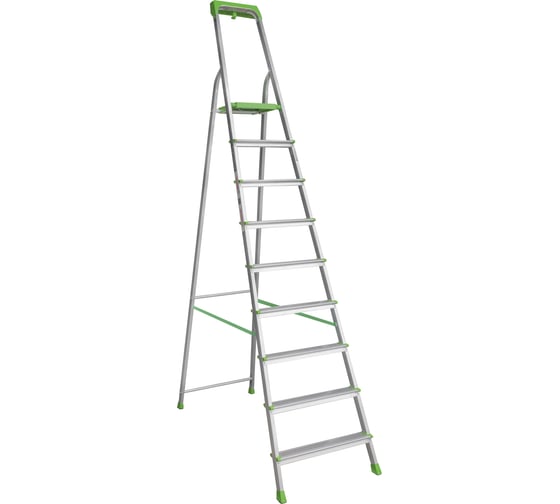 Изображение товара Алюминиевая стремянка Новая Высота PRO с органайзером, NV 2115 1x5 ступеней, Max нагр. 180 кг, 2К башмаки, 2115109