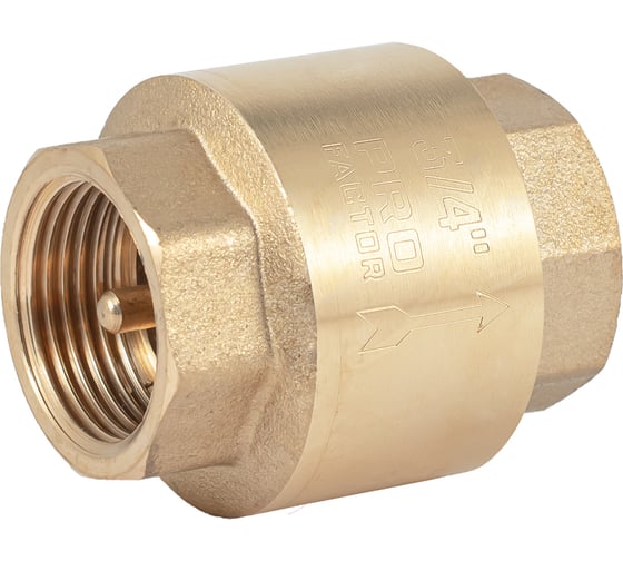 Изображение товара Обратный клапан PROFACTOR с латунным штоком, в/в 3/4" PF CV 241