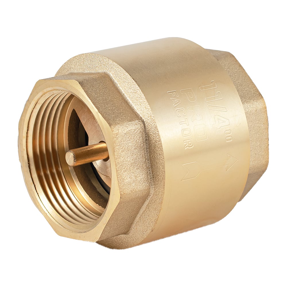 Изображение товара Обратный клапан PROFACTOR с латунным штоком 1 1/4" CV 243 для водоснабжения