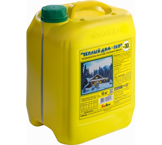 Изображение товара Теплоноситель Тёплый дом ЭКО 10 кг, до -30 градусов TDE20447