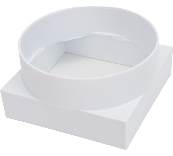 Изображение товара Переход с квадрата на круг 90/100 мм, белый Эвент Переход 90/100