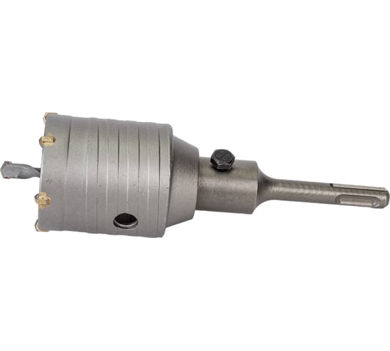 Изображение товара Коронка твердосплавная по бетону 55 мм в сборе с хвостовиком SDS+ 110 мм Резолюкс 62055