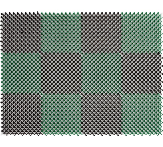 Изображение товара Коврик VORTEX ТРАВКА 42х56 см, черно-зеленый 23001