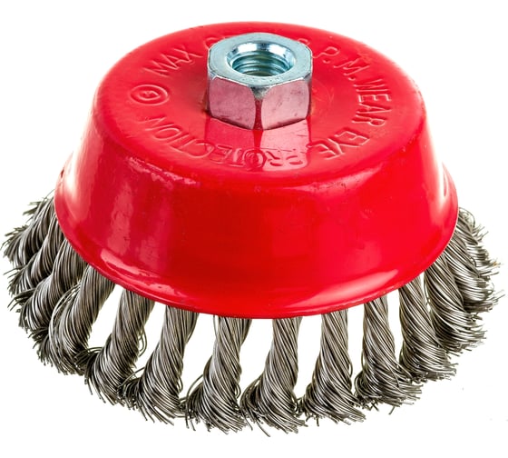 Изображение товара Щетка-чашка по нержавеющей стали крученая 125 мм, М14 для УШМ SAMGRUPP SAMC-030200125