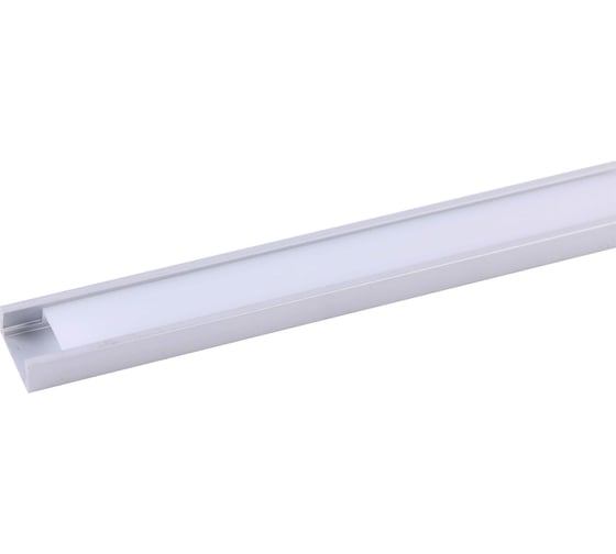 Изображение товара Алюминиевый накладной прямой профиль с экраном truEnergy 16х7 анодированный, длина 2м 19040