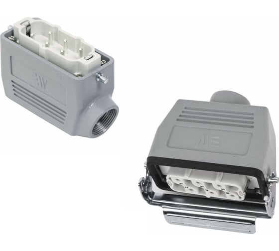 Изображение товара Прямоугольный промышленный разъем Mete Enerji комплект H6HSB-AM-BZF 685695K