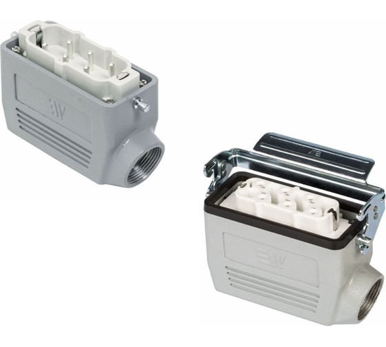 Изображение товара Прямоугольный промышленный разъем Mete Enerji комплект H6HSB-AM-AZF 685697K