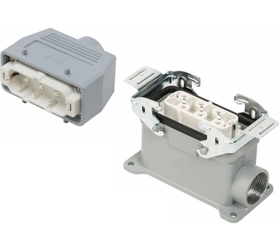 Изображение товара Прямоугольный промышленный разъем Mete Enerji комплект H6HSB-B2M-D2F 685702K