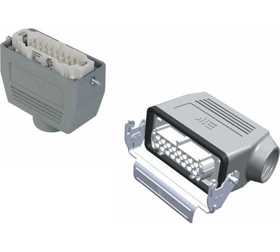 Изображение товара Прямоугольный промышленный разъем Mete Enerji комплект H16E-BM-AZF 685626K