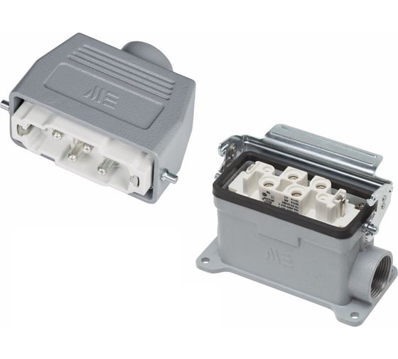 Изображение товара Прямоугольный промышленный разъем Mete Enerji комплект H4K-BM-DF 685724K