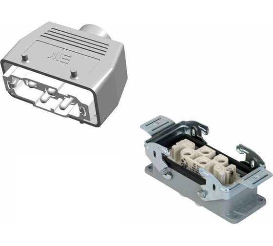 Изображение товара Прямоугольный промышленный разъем Mete Enerji комплект H4K-B2M-C2F 685736K