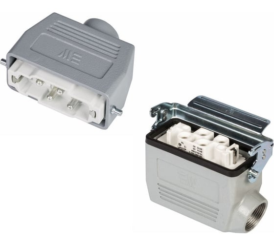 Изображение товара Прямоугольный промышленный разъем Mete Enerji комплект H4K-BM-AZF 685734K