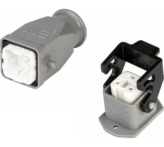 Изображение товара Прямоугольный промышленный разъем Mete Enerji комплект H3A-BPM-CPF 685527K