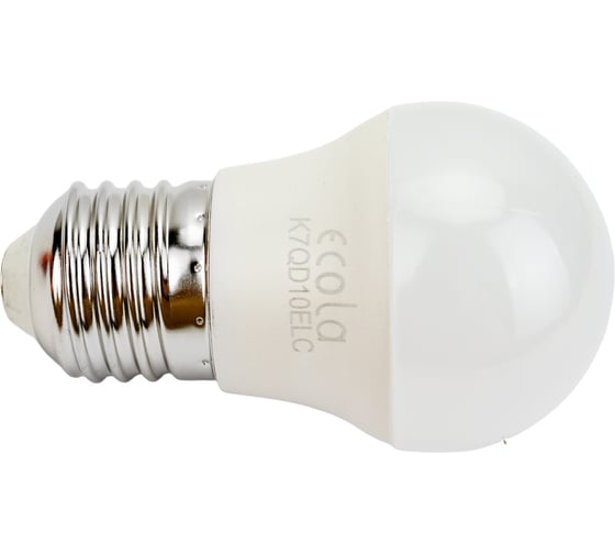 Изображение товара Светодиодная лампа Ecola globe LED Premium 10,0W G45 220V E27 6000K шар композит 82x45 K7QD10ELC