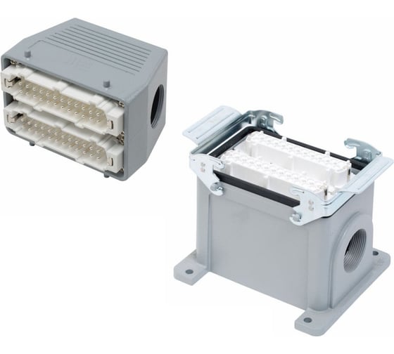 Изображение товара Прямоугольный промышленный разъем Mete Enerji комплект H48E-A2M-E2F 685677K