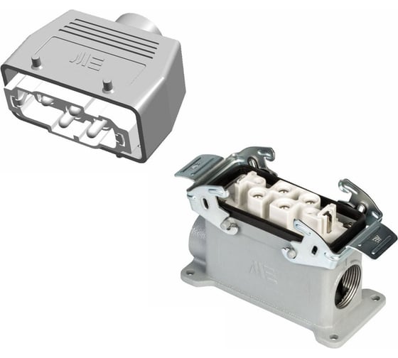 Изображение товара Прямоугольный промышленный разъем Mete Enerji комплект H4K-B2M-E2F 685740K