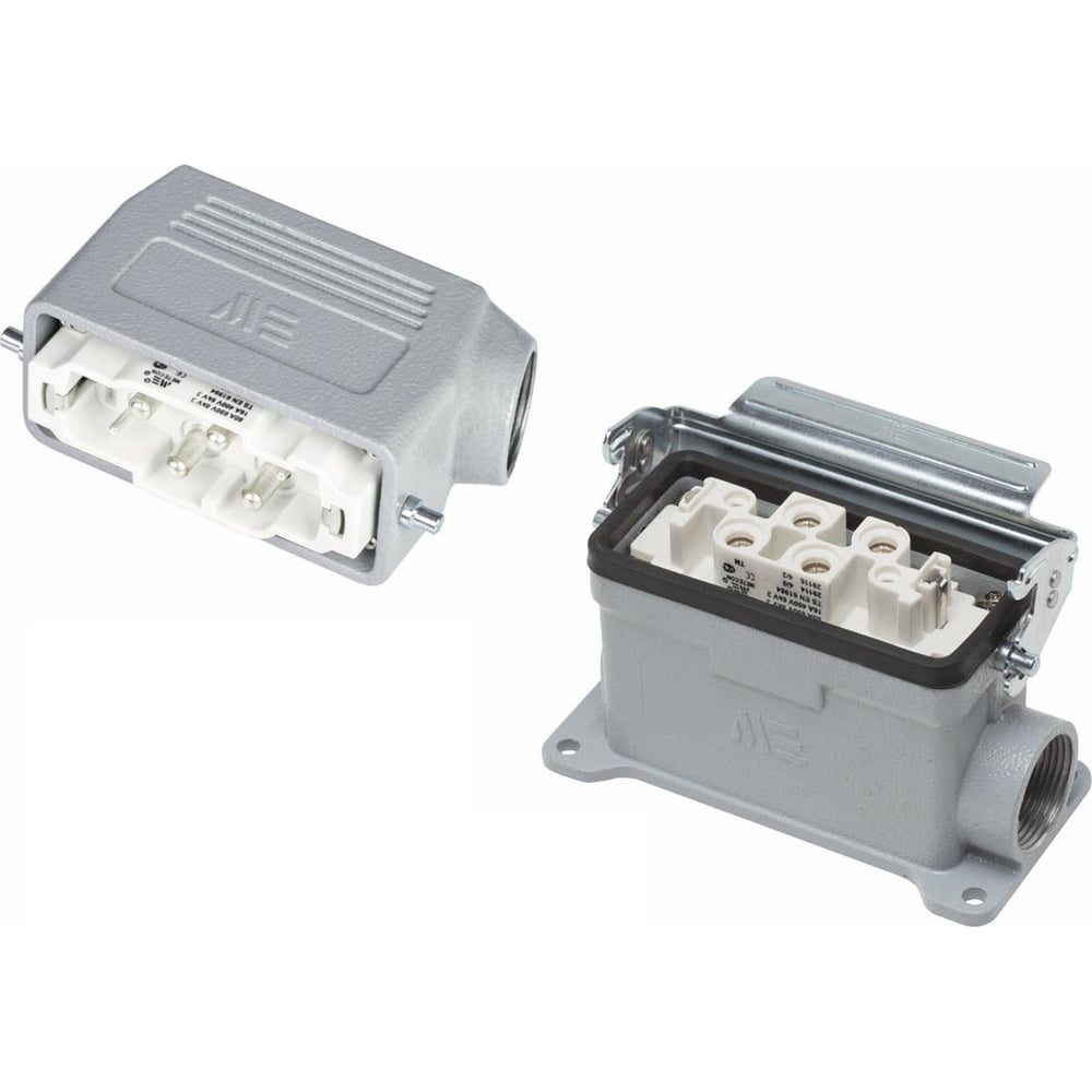 Изображение товара Промышленный разъем Mete Enerji H6K-AM-DF 6 контактов алюминий IP65