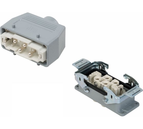 Изображение товара Прямоугольный промышленный разъем Mete Enerji комплект H6K-B2M-C2F 685762K