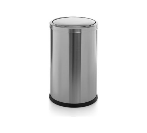 Изображение товара Урна для мусора PRIMANOVA VITA 9 л, из нерж.стали, с вращающейся крышкой, круглая, матовый корпус M-E47-30
