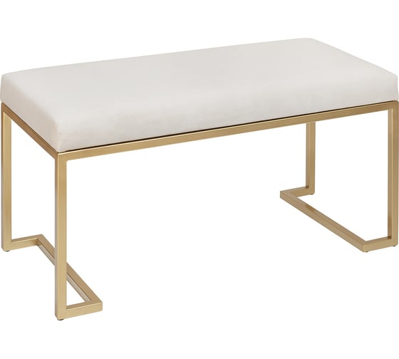 Изображение товара Банкетка GreenWeen OMEGA MINI Ivory золотая GW-OMEGAMINI-Ivory-850G