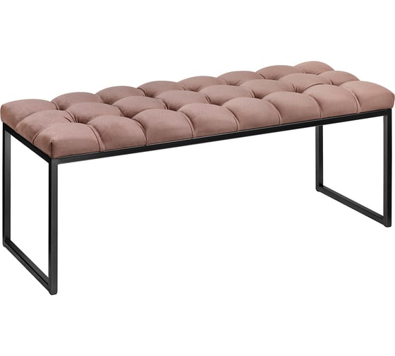 Изображение товара Банкетка GreenWeen ALBA Mocco, каретная стяжка черная GW-ALBA-M-110B-K