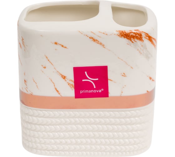 Изображение товара Стакан для зубной пасты и щёток PRIMANOVA BERGAMA керамика D-20572