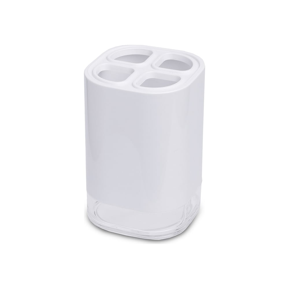 Изображение товара Стакан для зубной пасты PRIMANOVA KLAR белый пластиковый настольный