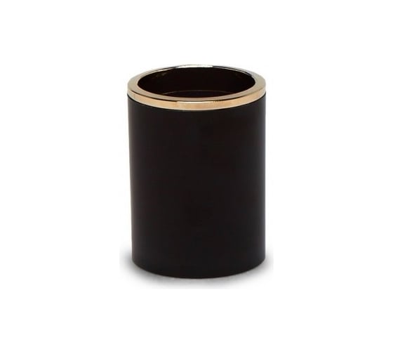 Изображение товара Стакан для зубной пасты и щётки PRIMANOVA LENOX чёрный с золотом M-E33-06-A