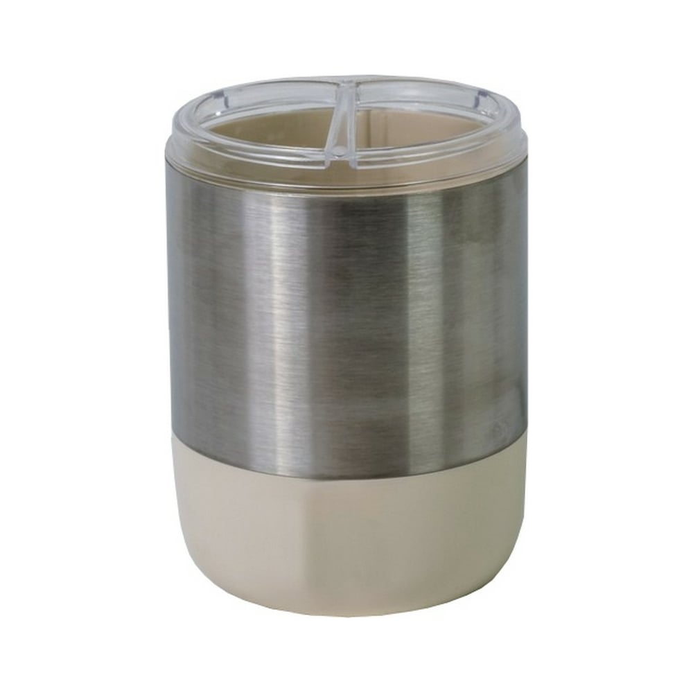 Изображение товара Стакан для щётки и пасты PRIMANOVA LIMA XL бежевый пластиковый настольный