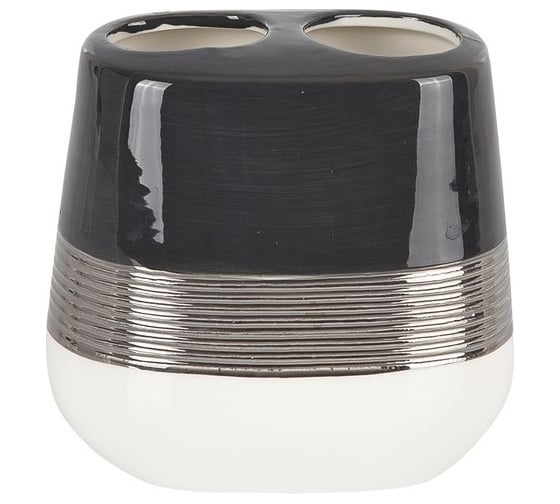 Изображение товара Стакан для щётки и пасты PRIMANOVA LUCAS SILVER керамика D-20462