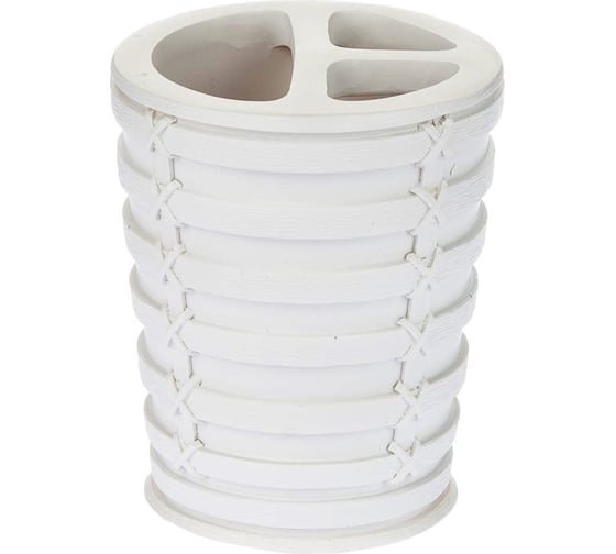 Изображение товара Стакан для зубной щётки PRIMANOVA PALM белый D-15912