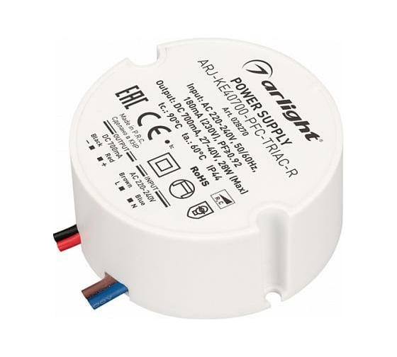 Изображение товара Блок питания Arlight ARJ-KE40700-PFC-TRIAC-R 028270